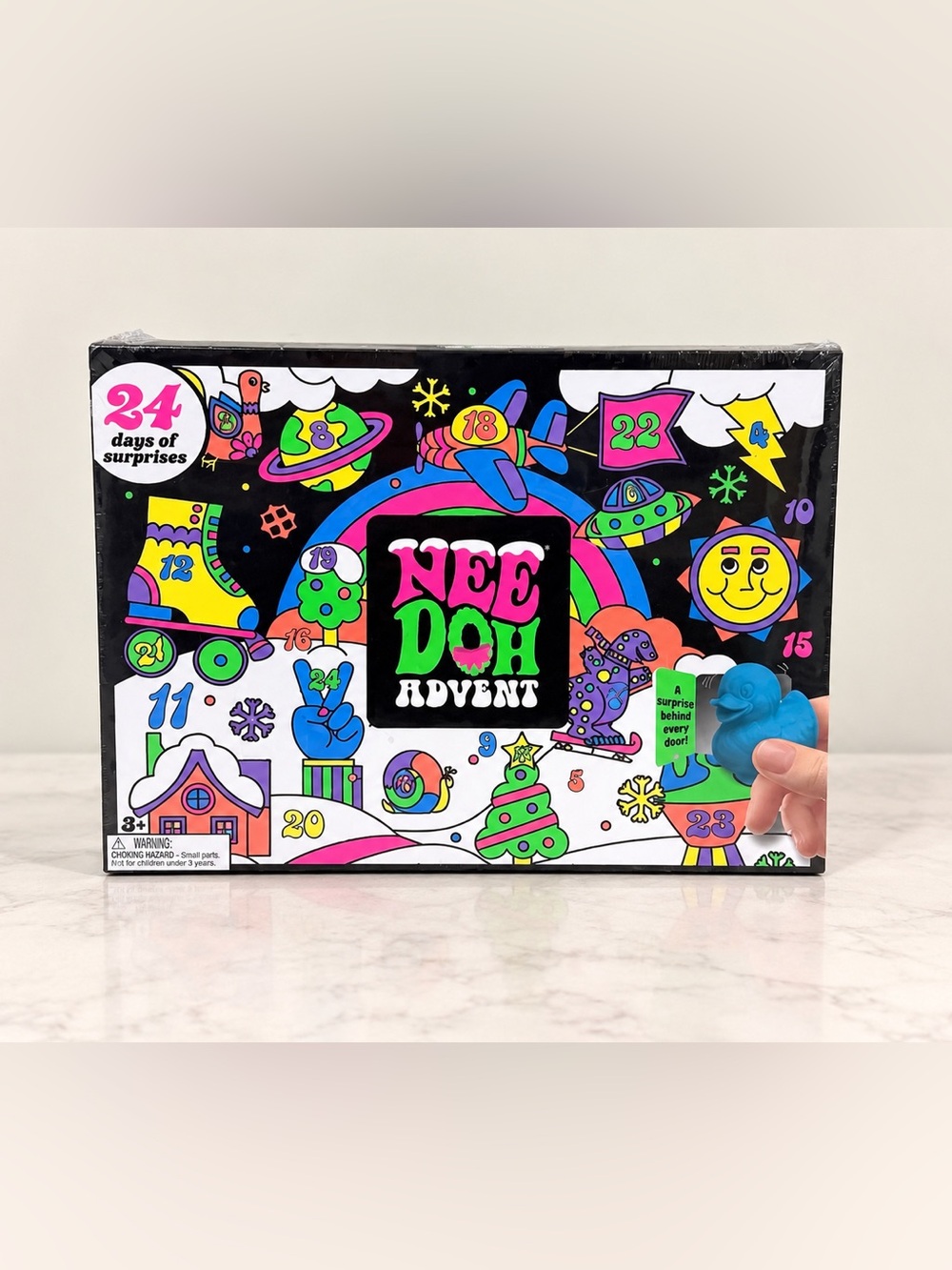 NeeDoh Advent Christmas Calendar - Neon Multi